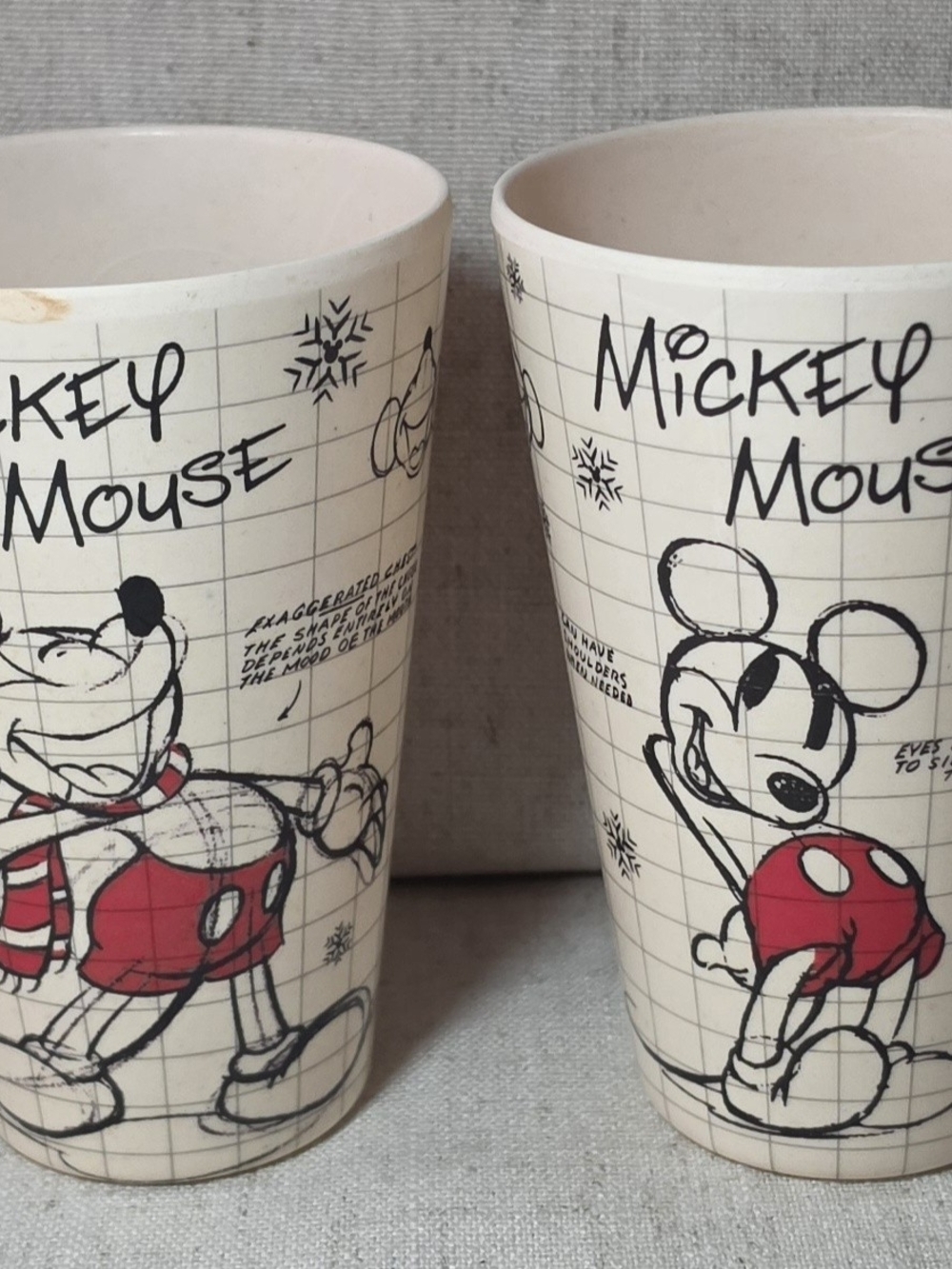 Disney Mickey Mouse Target Exclusive sketch cups Set of 4